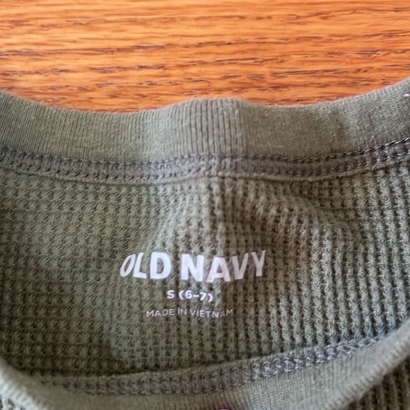 Old Navy Kid’s Waffle Long Sleeve Tops Size 6/7 - Picture 9 of 13